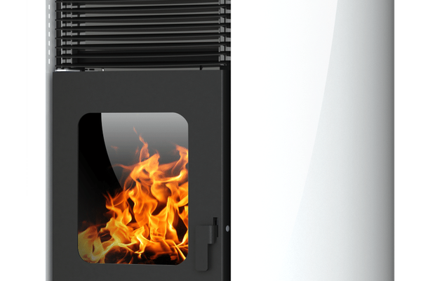 Centrala termosemineu pe peleti Burnit Advant Novation White 25 kw, echipata cu pompa de circulatie, vas de expansiune, automatizare, suprafata pana la 160 metri patrati
