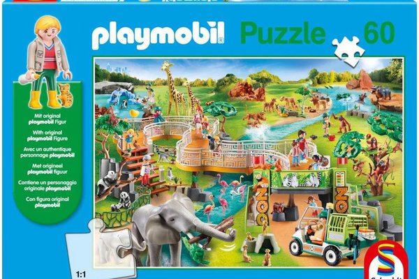 Puzzle PUZ60, Playmobil, Gradina Zoologica