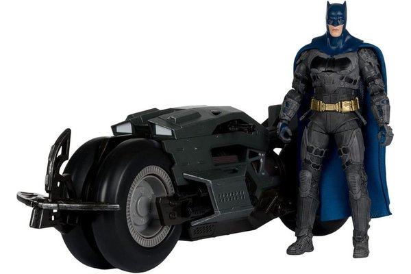 Figurina Articulata Batman cu Batcycle - The Flash DC Multiverse