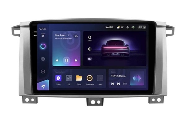 Navigatie Auto Teyes CC3 2K Toyota Land Cruiser LC J100 2002-2007 6+128GB 9.5" QLED Octa-core 2Ghz, Android 4G Bluetooth 5.1 DSP