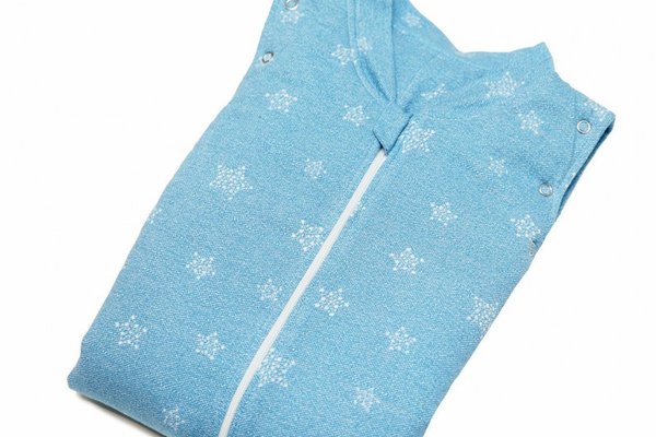 Sac de dormit cu picioruse KidsDecor 1.5 tog Stars in your eyes Blue 100 cm