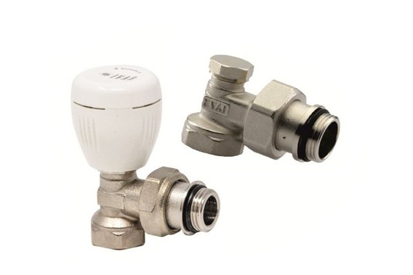Set robineti pentru calorifer - tur si retur 1/2" Ivar