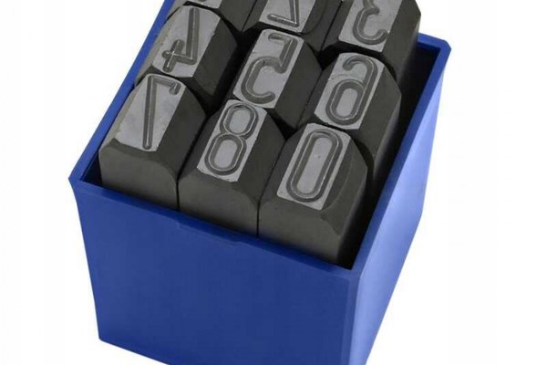 Set poansoane de marcat cifre Gravurem 10015000, 15 mm, 9 piese
