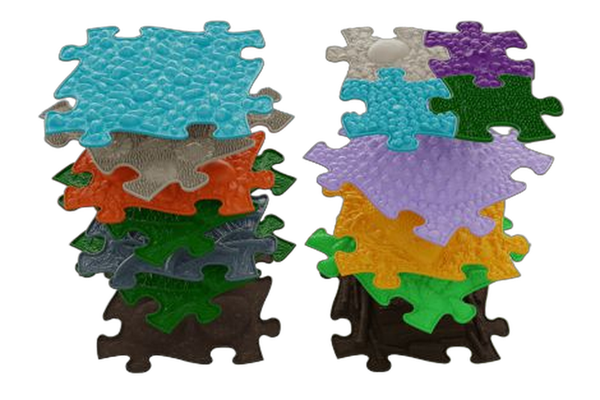 Covoras ortopedic senzorial tip puzzle Set Valgus 15 piese