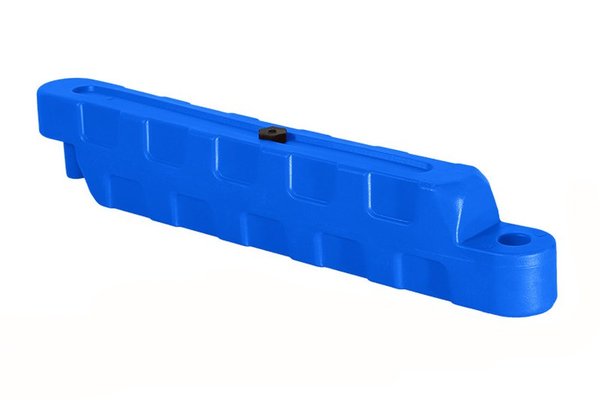 Bariera modulara delimitare traseu karting, piste sau parcari, HDPE, umplere cu apa, anti-impact, rezistenta UV, interior exterior 100x20x25 cm, albastru