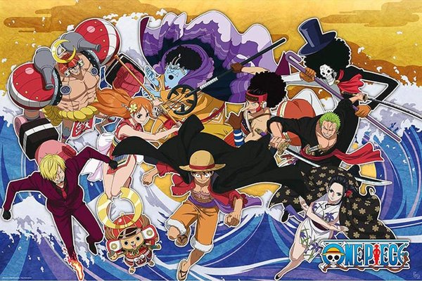 Poster Maxi One Piece - 91.5x61 cm - Echipa in Wano Country