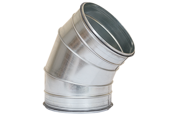 Piesa speciala, cot 45°,din segmente faltuite, diametru Ø560, cu garnitura