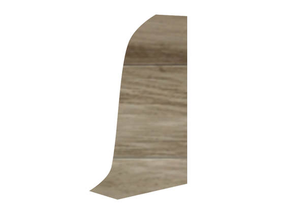 Plinta Korner LP62 Stejar Satin - Terminatie Dreapta din PVC