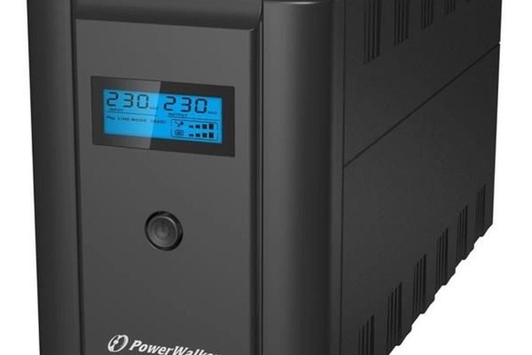 UPS Powerwalker Line-Interactive 2000VA/1200W cu 4 Iesiri Shuko si Baterii de 12V/9Ah