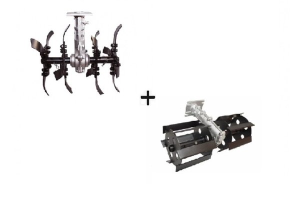 Pachet promotional - Accesorii Motocoasa - Cultivator + Prasitoare 26 mm x 9D Micul Fermier