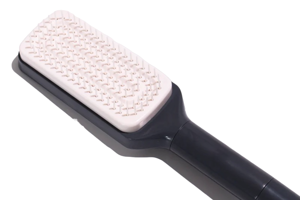 Perie cu Fire din Plastic Retractabila Autocuratare Gri