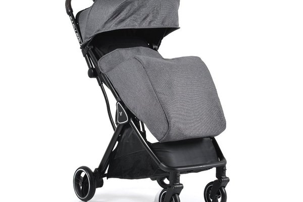 Carucior sport Cangaroo pana la 22kg cadru din aluminiu cu pliere compacta Autofold,spatar reglabil pana la pozitie de somn,roti EVA detasabile si husa de picioare inclusa Easy Fold Gri