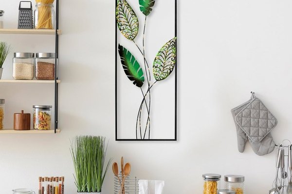 Tablou metalic Timeyi Multicolor 32x90 cm