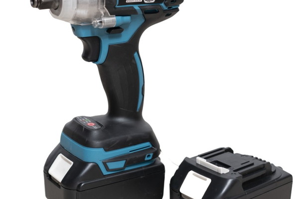 Masina de Insurubat cu Impact German Meister, cu 2 Acumulatori, 350Nm, 24V, 5Ah, Albastru