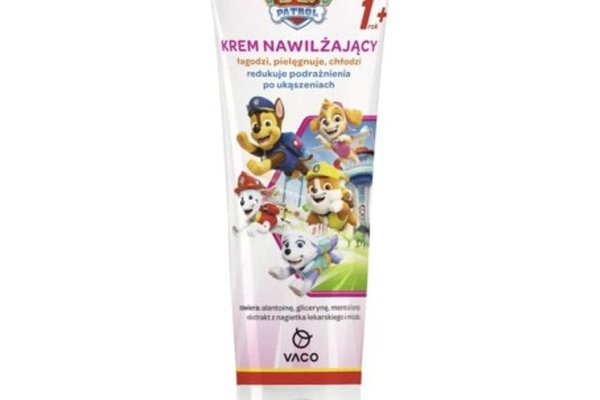 Crema calmanta VACO Paw Patrol pentru copii de la 12 luni, 80 ml