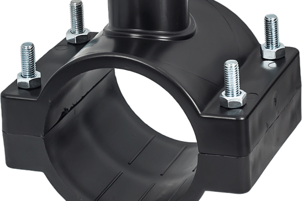 Colier de bransare din PP cu 4 suruburi ,ELYSEE, Dimensiune 63mm x3/4"