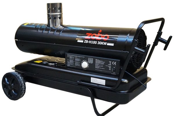 Tun Caldura Motorina cu Ardere Indirecta, 30 kW Zobo ZB-H100 (100.000 BTU) 200 m2