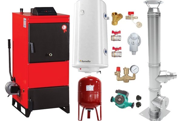 Centrala pe combustibil solid Fiama D2-25, 29 kW: Ventilator, Automatizare si Pachet Complet