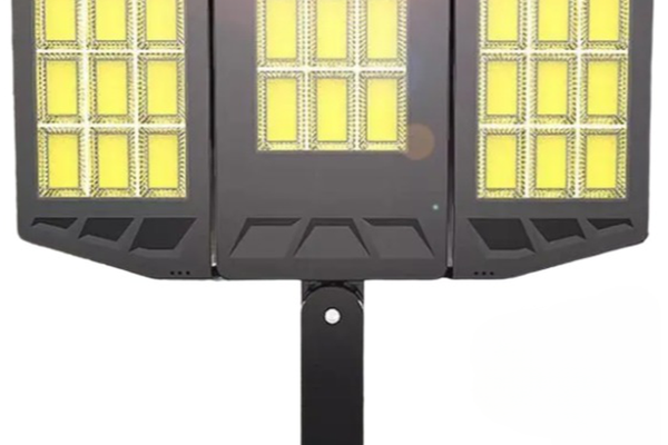 Lampa solara LED cu senzor de miscare 10000 Lm TRIPLA COB