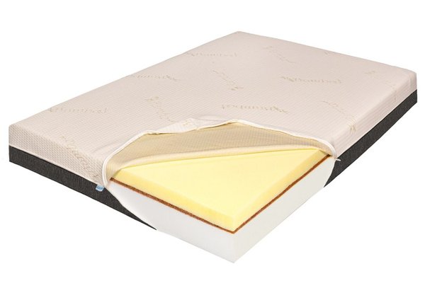 Saltea ortopedica Ortopedicus Memory Foam HD, cocos si bambus, 100x200 cm, 24 cm