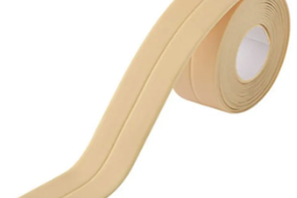 Set 2 Banzi late adezive etansare pentru baie din plastic BEJ (CREAM) 3 M
