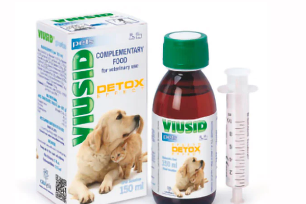 Viusid Pets Detox, 150 ml - Solutie Detoxifianta pentru Pisici si Caini