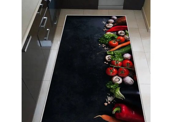 Covor de bucatarie Otto Wook, negru, 150 cm - Confort si Stil
