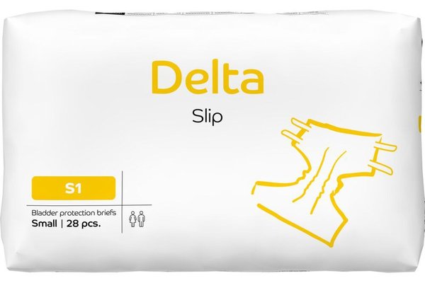 Scutece Abena Delta Slip S1 pentru adulti, 28 bucati, capacitate 1100ml
