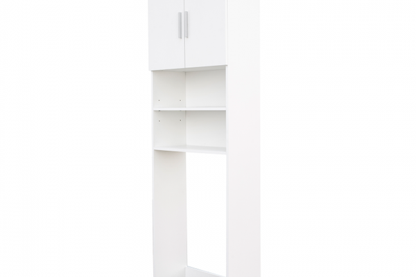 Dulap masina de spalat, 2 usi, alb, 65x30x190.5 cm