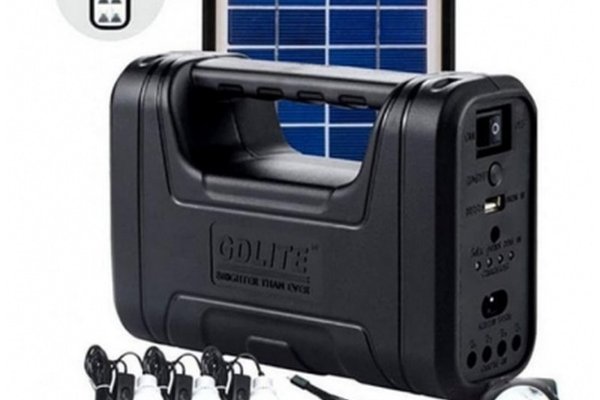 Kit solar GD-Lite 1 cu 3 becuri LED si acumulator de capacitate mare