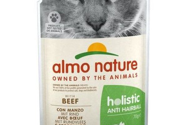 Hrana umeda pisici Almo Nature Holistic Anti-Hairball cu Vita, 70 g