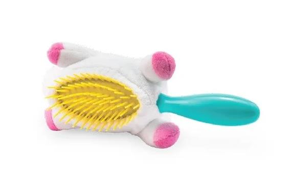 Perie de par pentru copii alba Unicorn Teddy Hair Martinelia 3013w