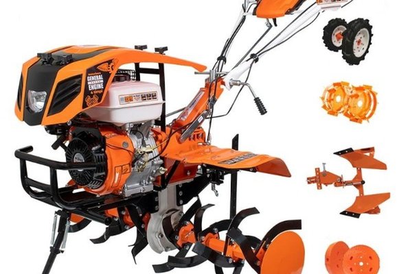 Motosapatoare RURIS 913ACC,  13 CP, Benzina, roti cauciuc 5.00-12+plug reversibil rev2+roti metalice 500+set contragreutati 20kg