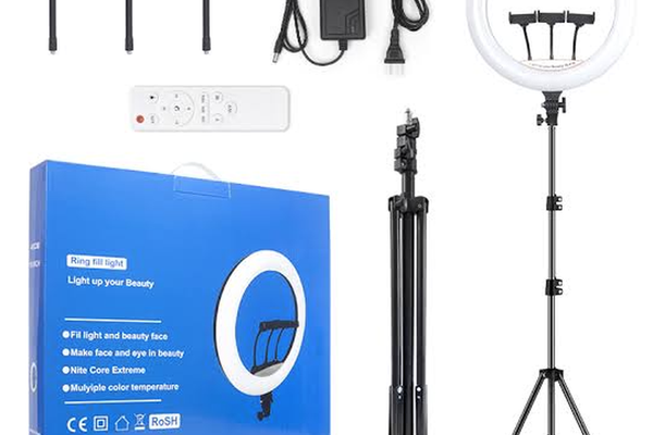 Lampa Circulara LJJ-45 Ring Light Diametru 26cm/10 Inch LED Trepied Extensibil