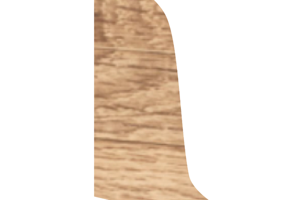 Terminatie stanga plinta Korner LP62 din PVC stejar Evora