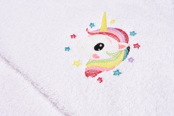 Prosop de baie cu gluga model Unicorn 75x75 cm
