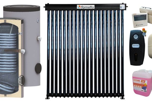 Sistem Solar Presurizat Fornello cu 20 Tuburi Heat Pipe si Boiler SON 150L