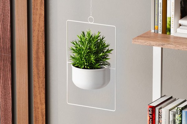 Ghiveci decorativ Parapet Alb 25x40x17 cm
