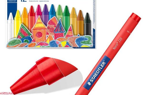 Staedtler Jumbo, set de 12 creioane cerate groase pentru colorat