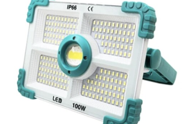Proiector solar putere 100W cu 188 LED unghi de iluminare 180 grade 4 moduri de iluminare