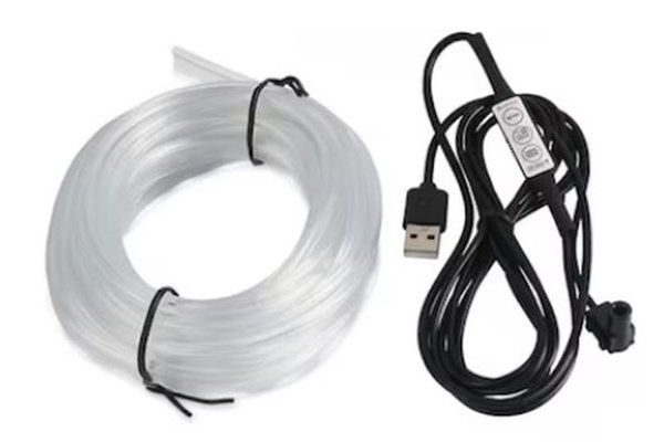Fir RGB 5m lumina ambientala auto cu alimentare mufa USB