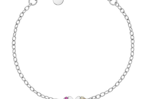 Bratara din Argint 925 Disney cu Pandantiv Minnie Mouse si Zirconii Colorate