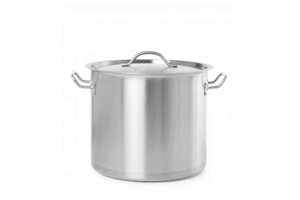 Oala inalta cu capac profesionala, volum 14 L diametru 300 mm inaltime 300 mm,inox