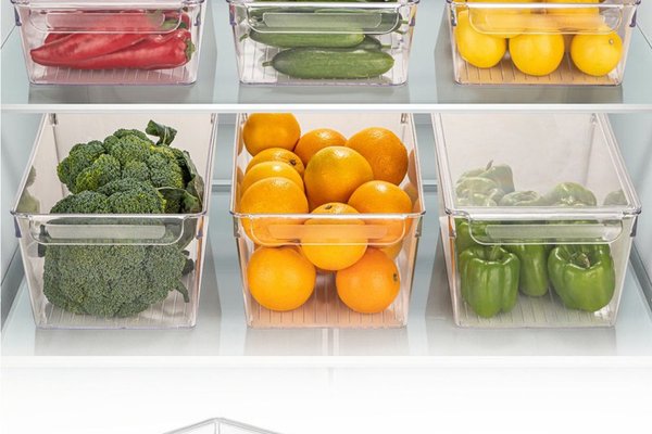 Set organizator frigider, 3 piese 729 Transparent 20x32.5x7 cm