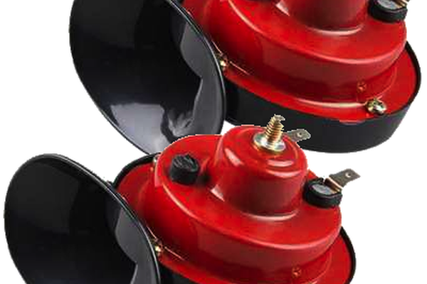 Set 2 X Claxon ROSU 12V Auto universal