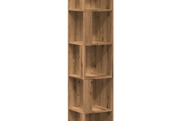 Dulap de colt Artisan din Lemn Prelucrat, Stejar, 33x33x165 cm