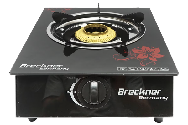 Aragaz plita cu un arzator din fonta 3KW sticla securizata 400x300x90mm Breckner