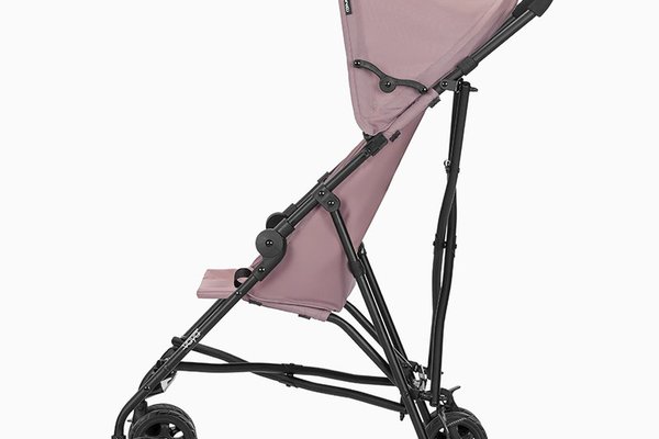 Carucior sport pentru copii Lorelli Vaya Rose, ultra light, manere ergonomice, roti spate cu frana sincronizata, greutate admisa 22 kg, varsta 6 luni+