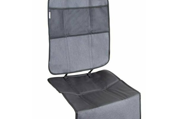Protectie impermeabila pentru bancheta auto si spatar cu organizator 3 in 1 Savior gri