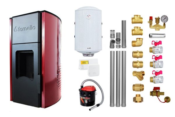Fornello Royal Bordeaux 25 kW - Pachet Complet Termosemineu pe Peleti